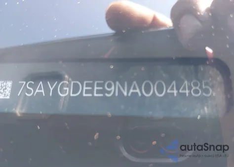 2022 Tesla Model Y Long Range Dual Motor All-Wheel Drive z USA, uszkodzony, nr VIN 7SAYGDEE9NA004485